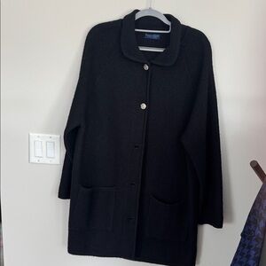Karen Scott Classic Black Cardigan